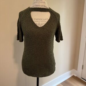 Kersh Women's Geen Short Sleeve Sweater Size L